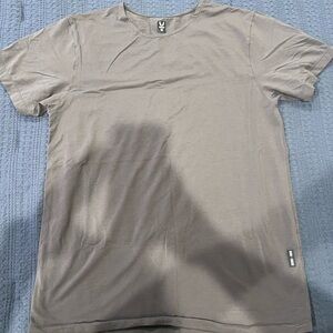 ASRV Gray Short Sleeve Tee Lightweight Crew Neck